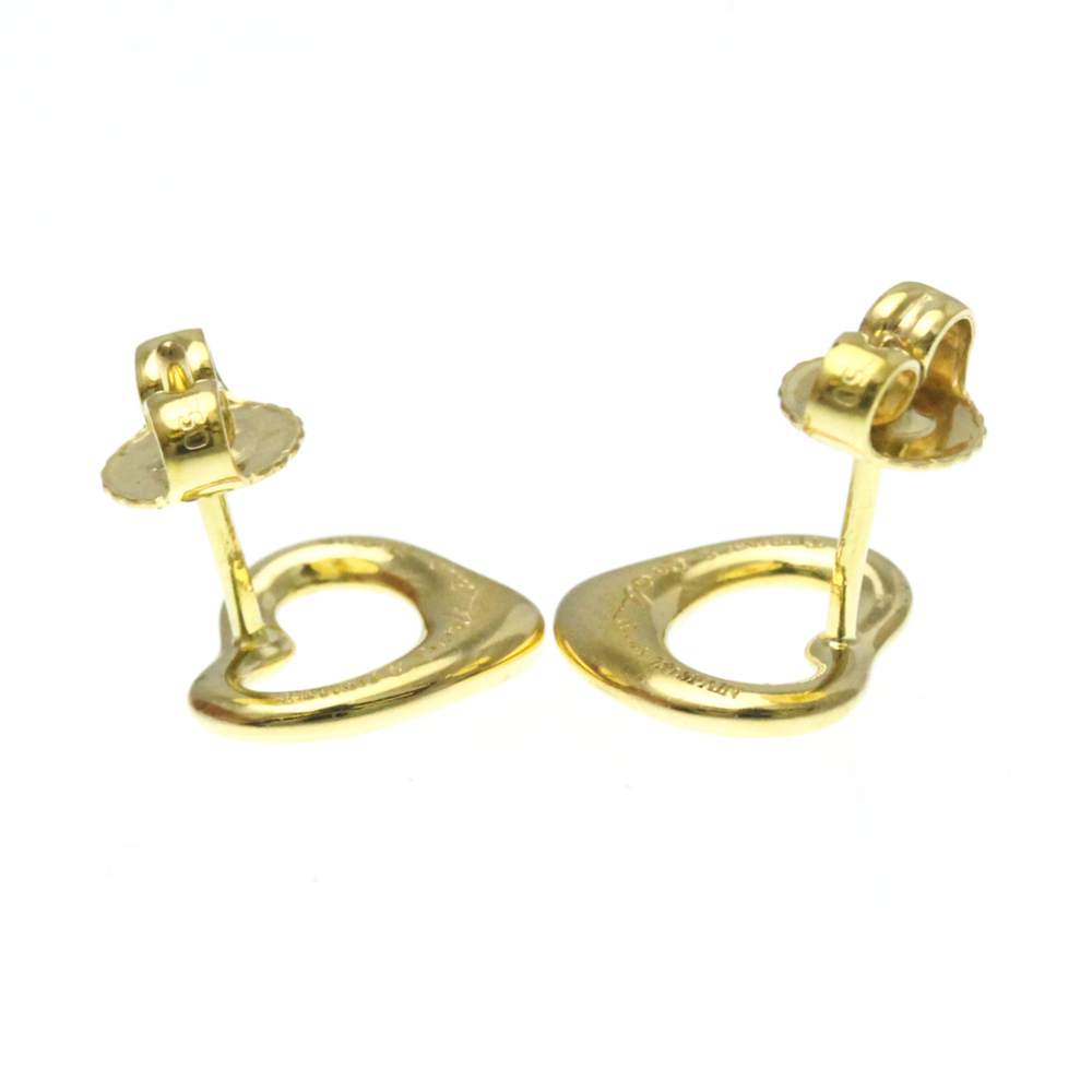 Tiffany Open Heart No Stone Yellow Gold (18K) Stud Earrings Gold - Picture 5 of 11
